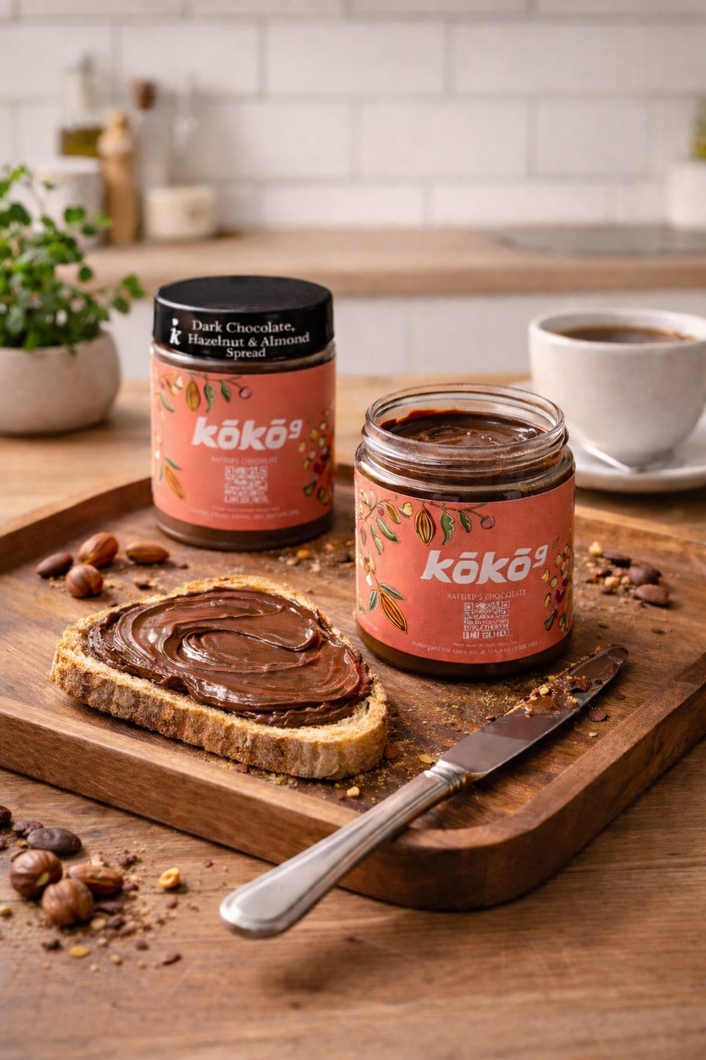 Dark Chocolate with Hazelnut & Almond Butter Spread