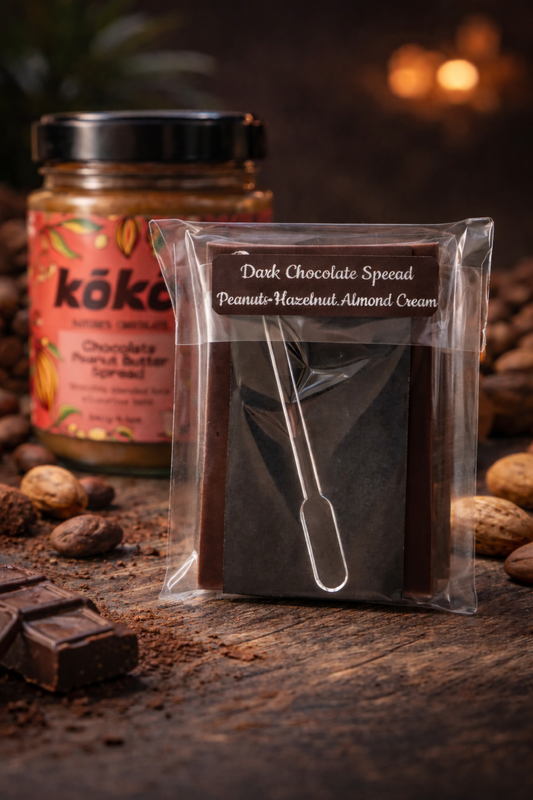 Peanut • Hazelnut • Almond Dark Chocolate Spread